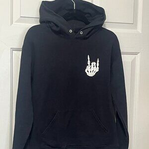 skeleton hand sweatshirt adult size small